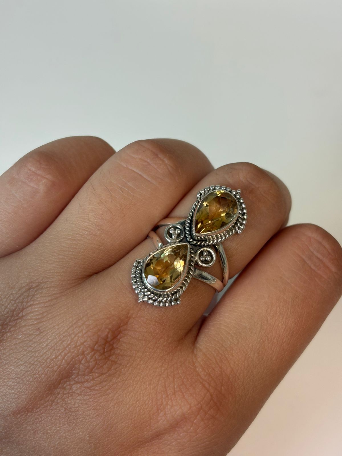 Anel Citrino de Bali