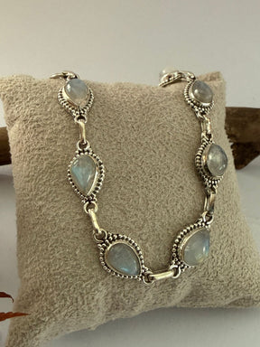 Pulseira Gota de Pedra da Lua