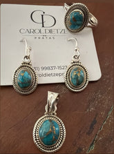 Conjunto Turquesa Rajada