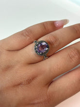 Anel Ametista com Marcassitas