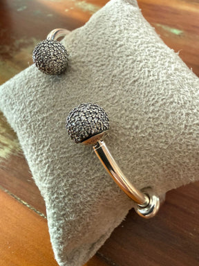 Bracelete com Esferas Cravejadas