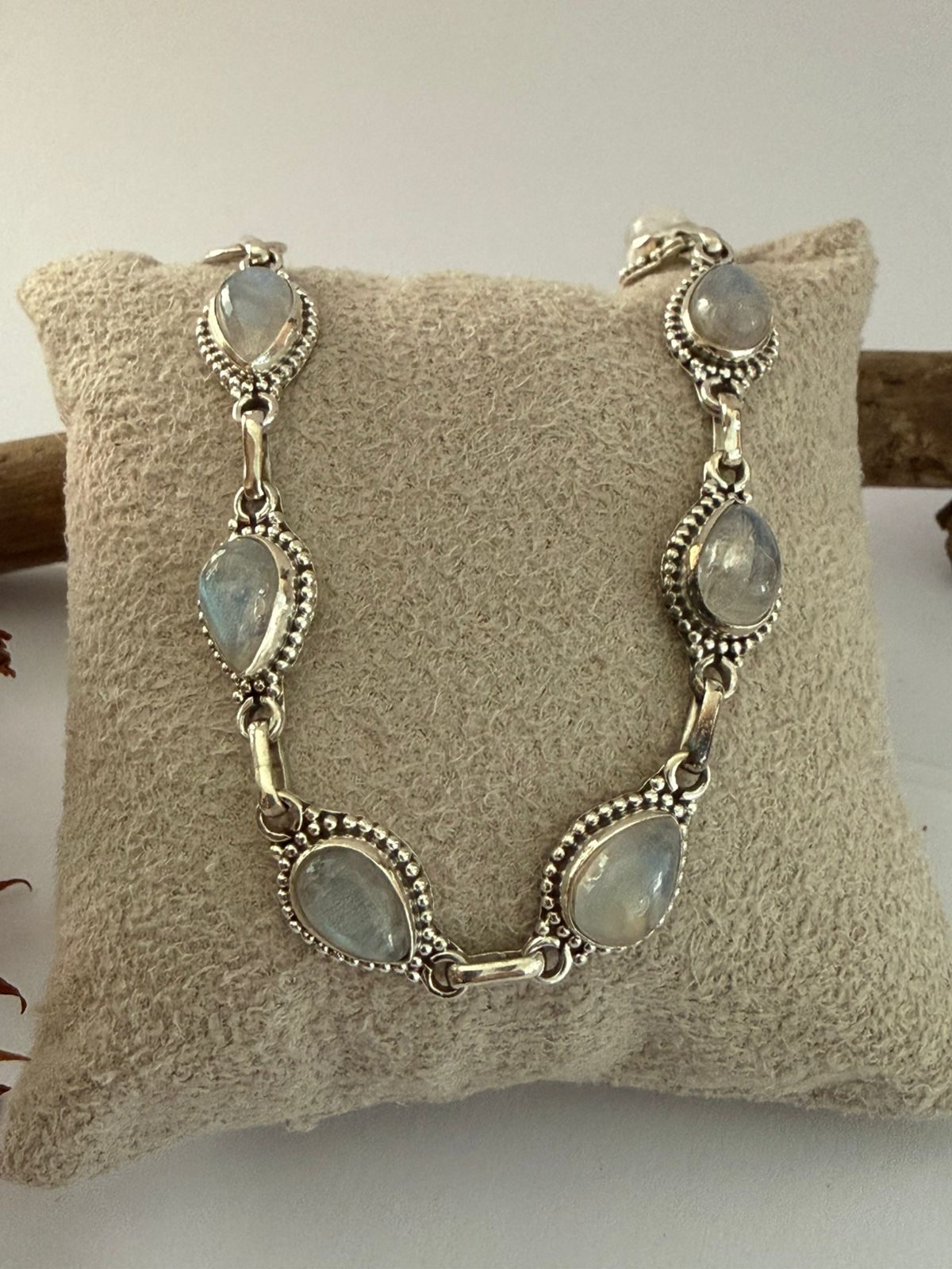 Pulseira Gota de Pedra da Lua